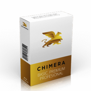 Icono o clave de licencia para Chimera Tool con opciones de paquetes Basic, Premium y Profesional.
