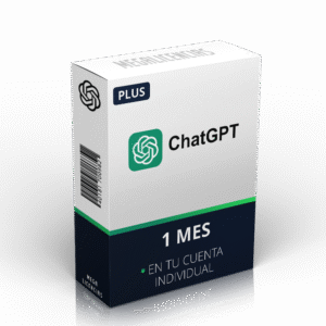 Icono o clave de licencia para ChatGPT con opción de duración de 1 mes.